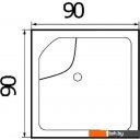 Душевые поддоны River Wemor 90/41 S