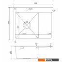 Кухонные мойки Mixline Pro 551875 левый (сатин, с сифоном)