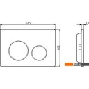Клавиши и системы смыва AM.PM I090151 (хром глянцевый)