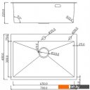 Кухонные мойки Roxen Simple 560220-70B PVD графит (с коландером и дозатором)
