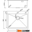 Кухонные мойки Roxen Snake 560220-60-BS PVD графит/текстурная поверхность (с коландером и дозатором)