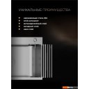 Кухонные мойки Roxen Snake 560220-60-BS PVD графит/текстурная поверхность (с коландером и дозатором)