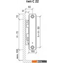 Радиаторы отопления Royal Thermo Compact C22-500-800 (Bianco Traffico)