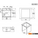 Кухонные мойки Granula KS-5051 (черный матовый)