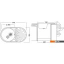 Кухонные мойки Ukinox Фаворит FAP740.440 --GT8K 1R- (с сифоном)