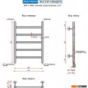 Полотенцесушители Ростела Экспи Квадро V30 1/2