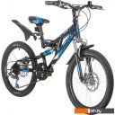 Детские велосипеды Novatrack Shark 20 2020 20SS6D.SHARK.BK20 (черный)