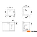 Кухонные мойки Zorg Subline 40 (белый камень)