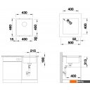 Кухонные мойки Zorg Subline 40 (белый камень)