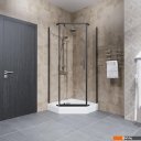 Душевые кабины Triton Дека-Блэк 90x90 (черный, с поддоном)