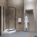 Душевые кабины Triton Дека-Блэк 90x90 (черный, с поддоном)