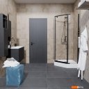 Душевые кабины Triton Дека-Блэк 90x90 (черный, с поддоном)