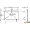 Кухонные мойки Roxen Stage 560250-60 сатин (c держателем для ножей, двумя коландерами, разделочной доской и дозатором)