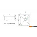 Кухонные мойки ARFEKA ECO AR 450*500 SATIN DECOR