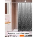 Шторки и карнизы для ванн и поддонов FORA Delicate Black FOR-PH-DLB