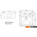 Кухонные мойки ARFEKA Eco AR 500*500 Satin Decor
