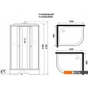 Душевые кабины Niagara Promo P110/80/26L/MT 110x80x215