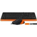 Наборы периферии A4Tech Fstyler F1010 (черный/оранжевый)