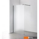 Душевые кабины Saniteco Walk-In SN-W8MB90 (90x200, матовое стекло, черный профиль)