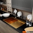 Кухонные мойки Mixline Pro 552919 (золото, с сифоном)