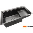 Кухонные мойки Stellar S7550NB-TU-L (нано черный, с доской)