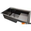 Кухонные мойки Stellar S7550NB-TU-L (нано черный, с доской)