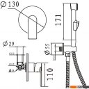 Душевые системы и гарнитуры Golden Fox Broads 10012-FOX