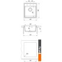 Кухонные мойки Dr. Gans Smart Оливия 42 25.140.B0580.409 (графит)