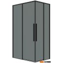 Душевые кабины Grossman Galaxy 90x195 1/2.K33.01.90.21.10 (черный матовый/тонированное стекло)