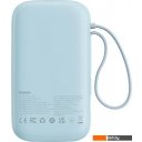 Портативные зарядные устройства Baseus Qpow2 Dual-Cable Digital Display Fast Charge Power Bank 22.5W 10000mAh (голубой)