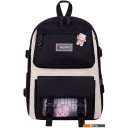 Рюкзаки HEIKKI Combo + сумка-шоппер/косметичка/пенал 272564 (черный/белый)