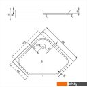 Душевые поддоны Alex Baitler AB9017V-1 90x90
