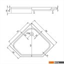 Душевые поддоны Alex Baitler AB9017V-1 90x90