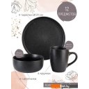 Тарелки, салатники, блюда и наборы Nouvelle Black Stone 0540165