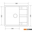 Кухонные мойки Zorg Apollo 58 (черный оникс)
