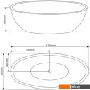Ванны Grossman GR-1701 170x80 (с каркасом и сифоном)