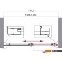 Душевые кабины BelBagno UNO-195-BF-1-140-CH-CR