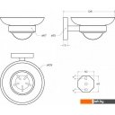 Аксессуары для ванной и туалета Cezares RELAX-SODS-BORO (брашированное золото)