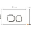 Инсталляции для унитазов, раковин, биде и писсуаров Roxen StounFix Dual Fresh 966444