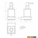 Аксессуары для ванной и туалета Cezares SLIDER-SOIS-V-NOP (черный матовый)
