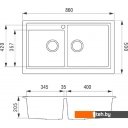 Кухонные мойки Longran Classic CLS860.500 20 (croma/49)