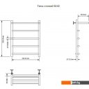 Полотенцесушители Aquanet Fiona 60x40 281997 (с полкой, правый)