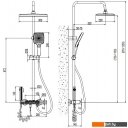 Душевые системы и гарнитуры Ekko E2509-8 (белый матовый)