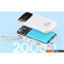 Портативные зарядные устройства Baseus Qpow2 Dual-Cable Digital Display Fast Charge Power Bank 22.5W 20000mAh (белый)