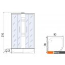 Душевые кабины River Rein 90/24 МТ (без крыши)