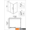 Душевые кабины Niagara NG-6881-08 100x80 (черный)