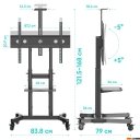 Кронштейны Onkron TS1891 (черный)