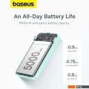 Портативные зарядные устройства Baseus MagPro Magnetic Bracket Wireless Fast-Charging Power Bank 20W 5000mAh (мятный)