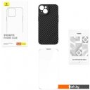 Чехлы для телефонов Baseus Synthetic Fiber Series для iPhone 15 660157941A (черный/прозрачный)