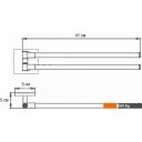 Аксессуары для ванной и туалета Ekko E1401-2